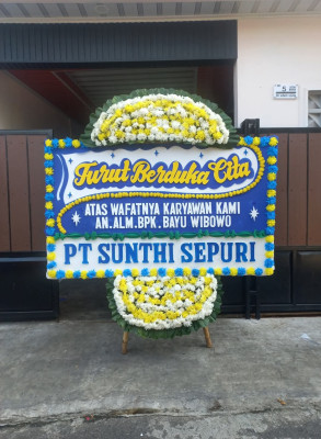 Papan Bunga Duka di Duri Kepa
